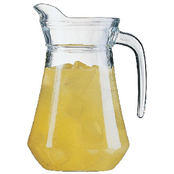Glass Jug 1L on white background